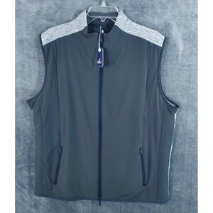 NWT johnnie O Vest Men's Large Charcoal Stretch Performance Outdoor Golf $228.00